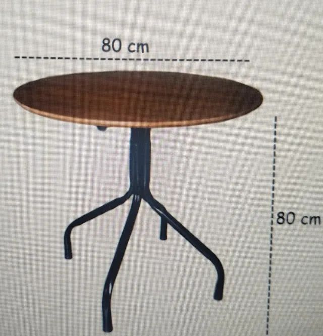 1 Mesa de jantar redonda 80x80