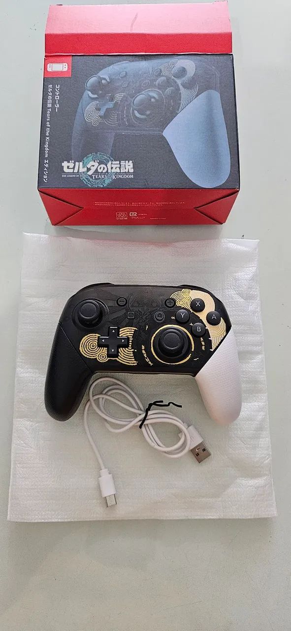 CONTROLE NINTENDO SWITCH 1 E 2 ZELDA BLUETOOTH PC NOTE - Foto 2