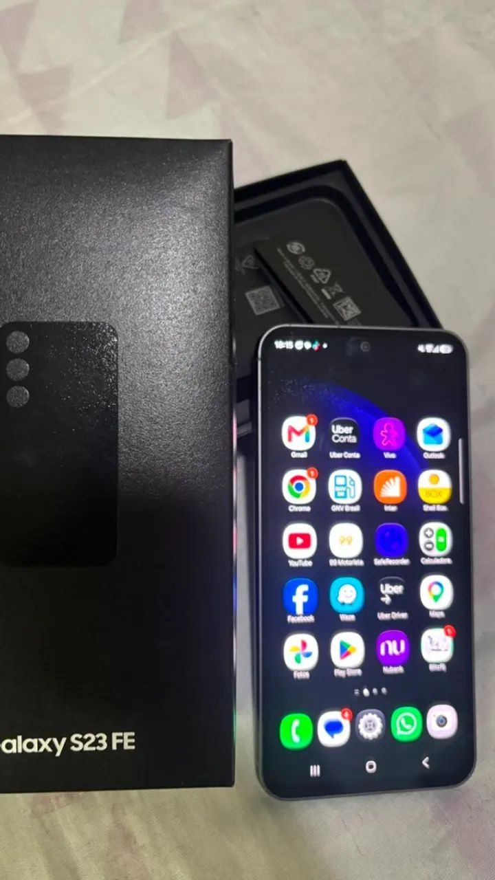 S23 fe 128G + caixa e carregador