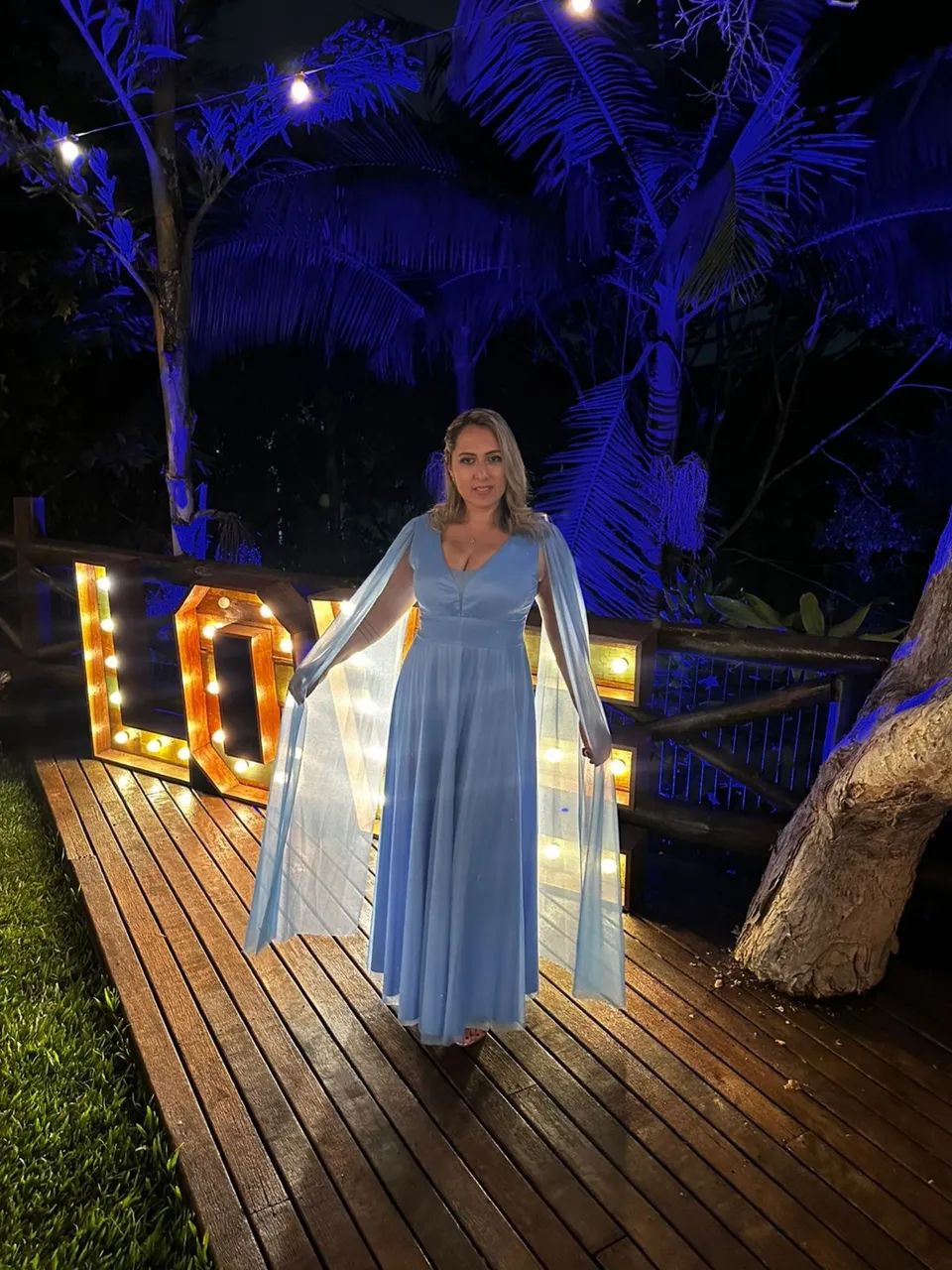 Vestido de festa azul serenity  - Foto 3