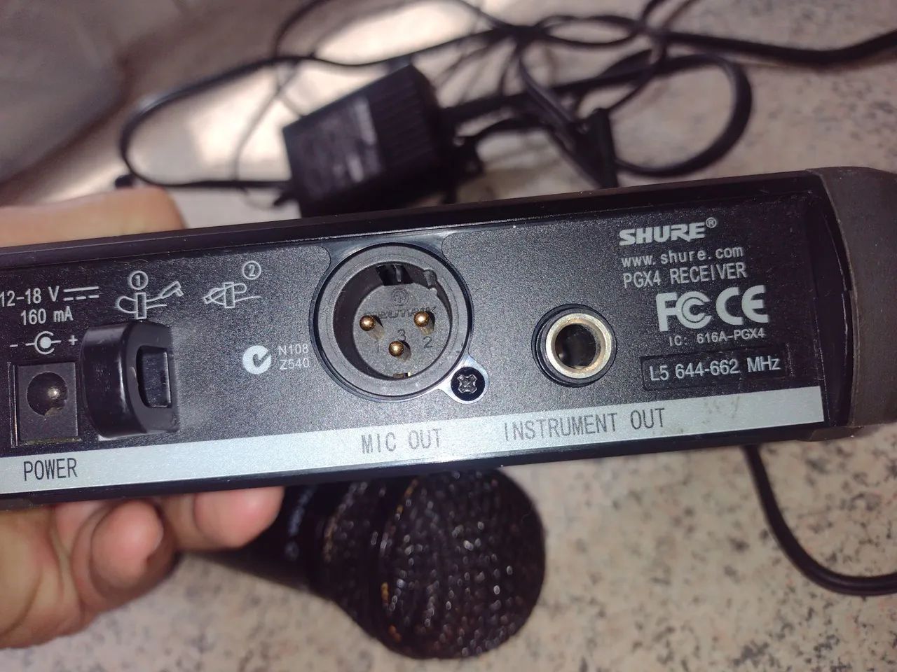 MICROFONE SEM FIO SHURE PGX4  - Foto 2