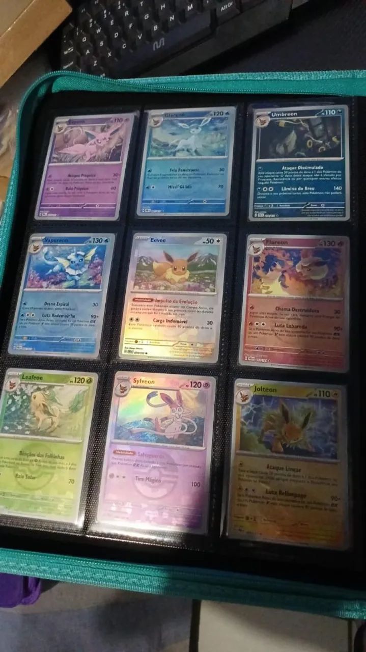 9 cartas eevelution pokeball