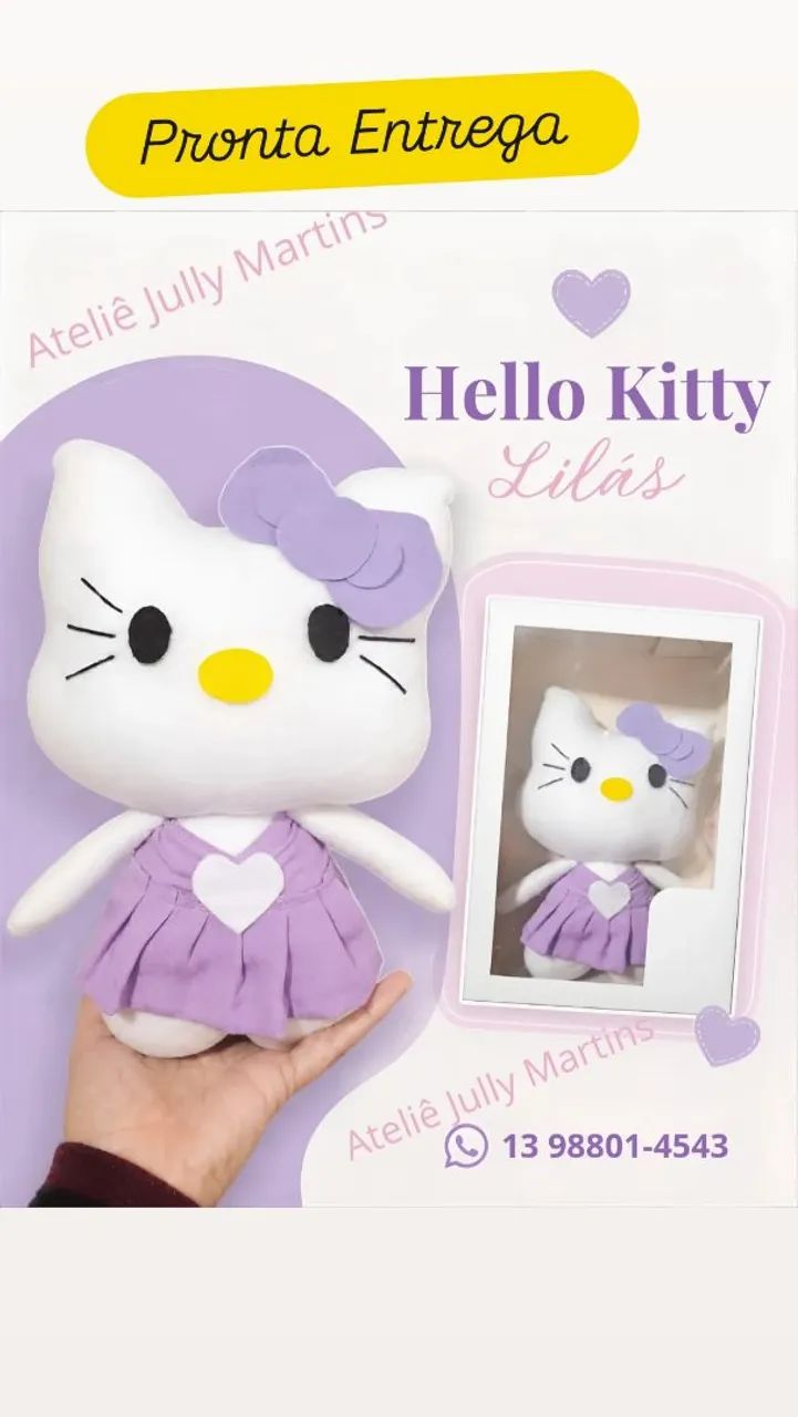 Boneca Hello Kitty artesanal