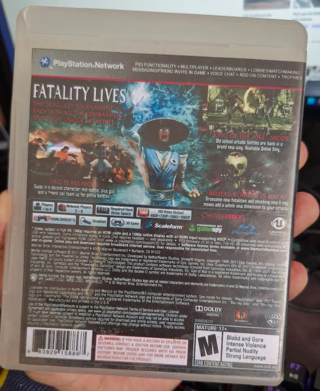 Mortal Kombat - Ps3 (Faço olx pay) - Foto 2