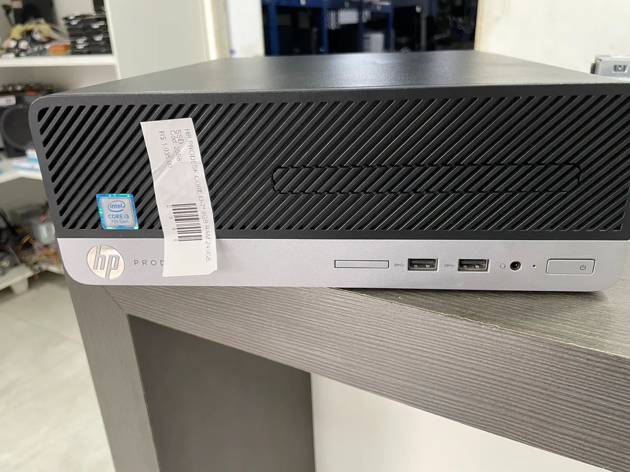 Computado HP Prodesk, 8Gb ram, i3 7ª, 240gb SSD