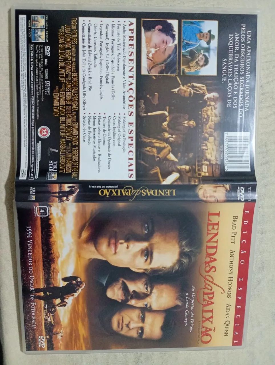 DVD LENDAS DA PAIXÃO (BRAD PITT ,,ANTHONY HOPKINS) - CDs, DVDs etc