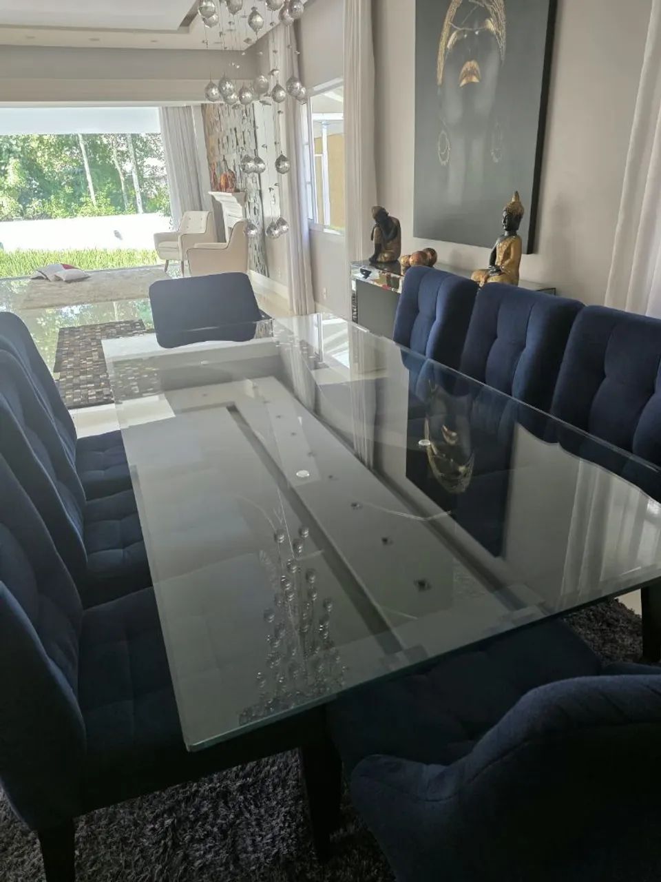 Mesa jantar 8 cadeiras alto padrão  - Foto 4