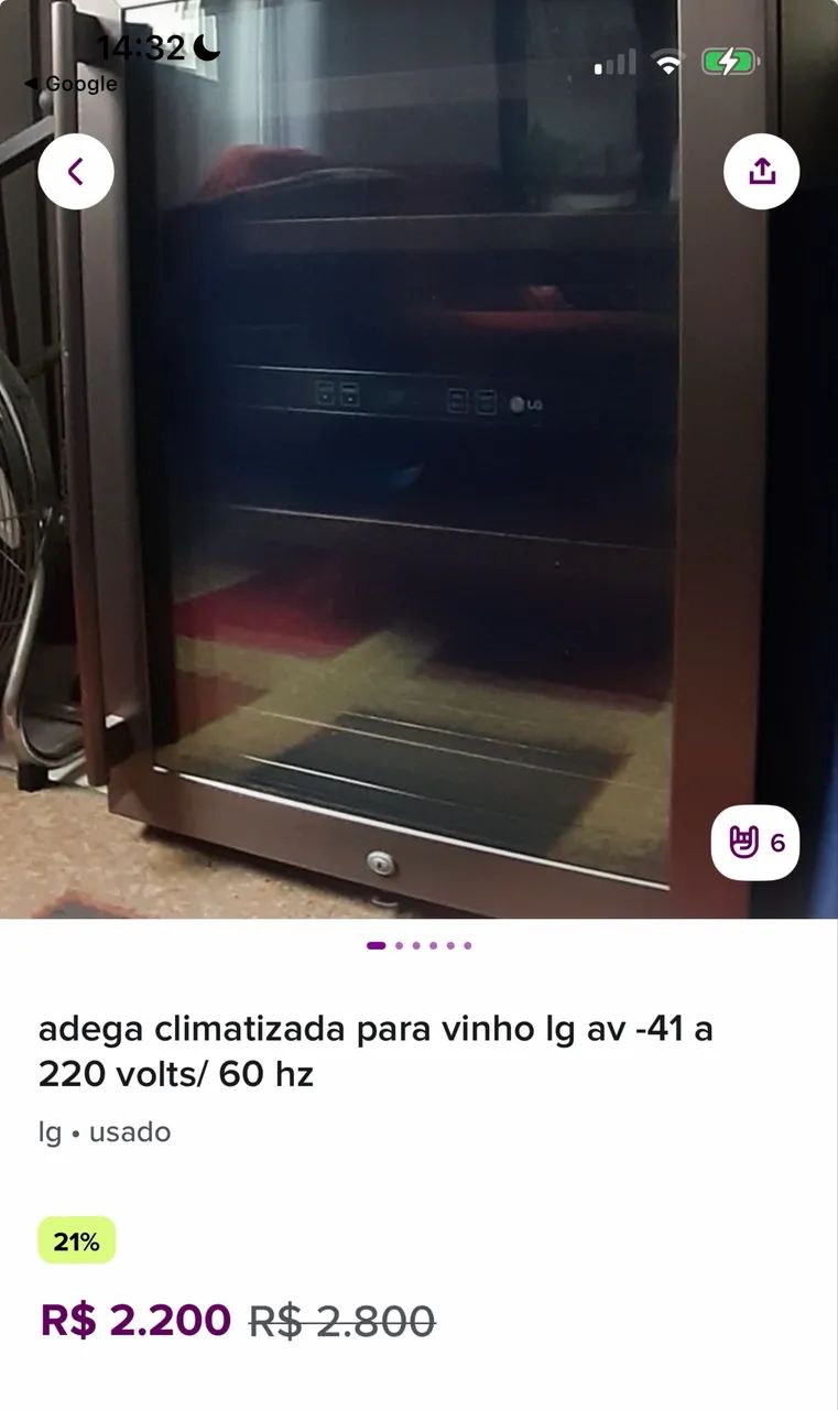 adega LG 130L - Foto 2