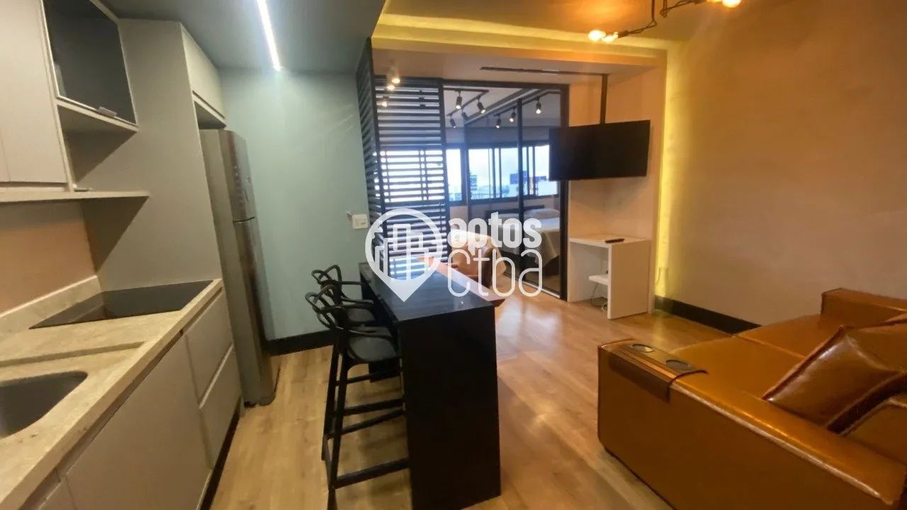 Apartamento para locação, mobiliado, no Res. IGLOO, 01 dormitório, Água Verde - Curitiba/P - Foto 6