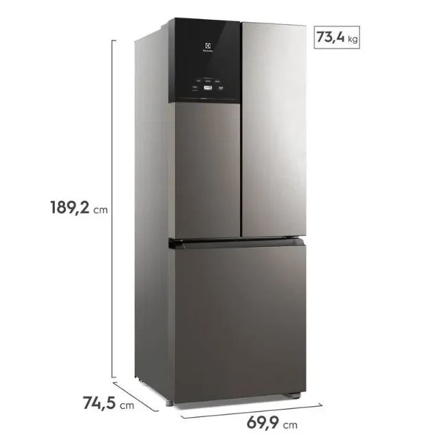 Geladeira Electrolux French Door 480L Inox Somos Loja