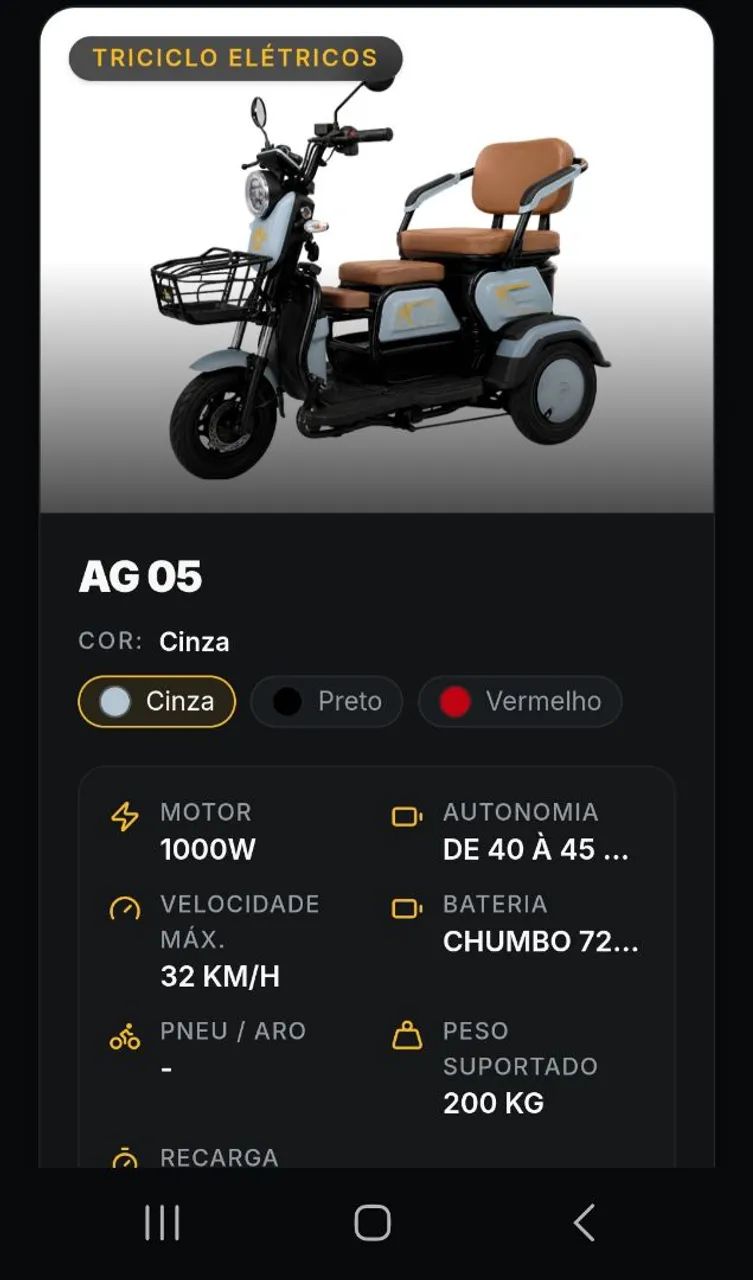 Tricicloeletrico AG 05 