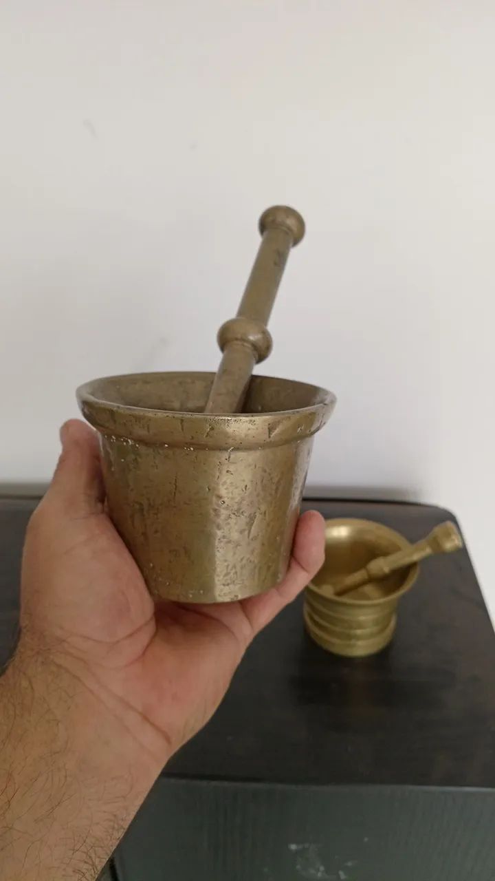 Almofariz antigos de bronze - Foto 2