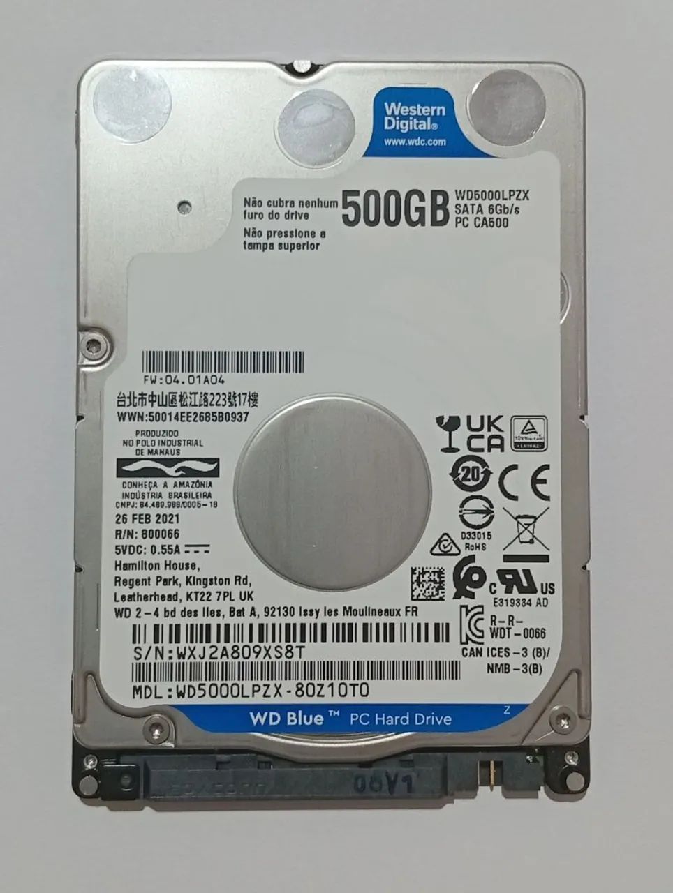 HD 500G - NOTEBOOK - Armazenamento - Vasco da Gama, Recife