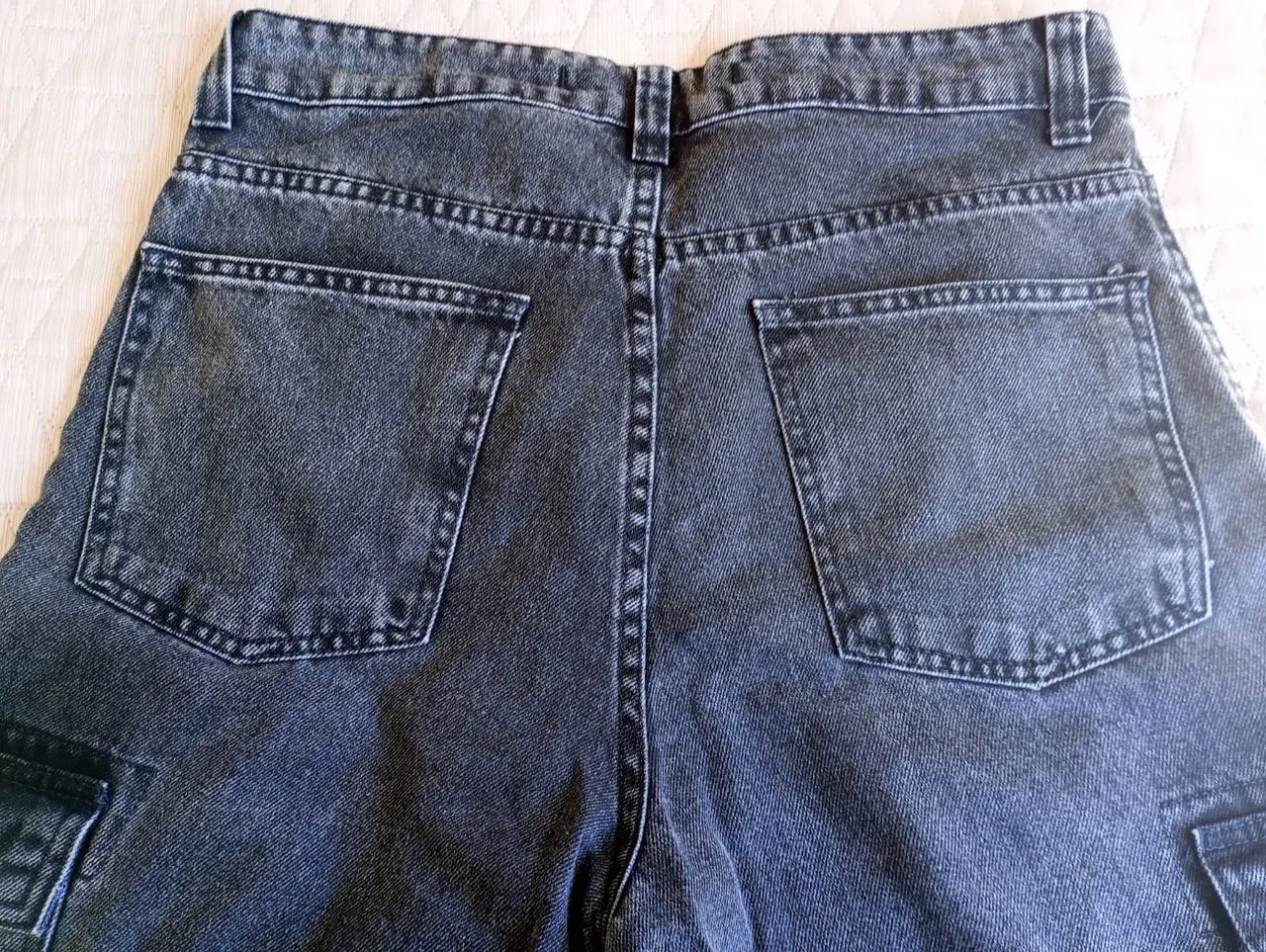 Calça jeans bluesteel baggy cargo 38