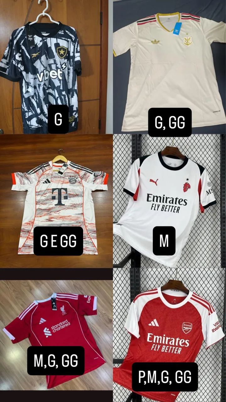 camisas de time no atacado tailandesas  - Foto 4