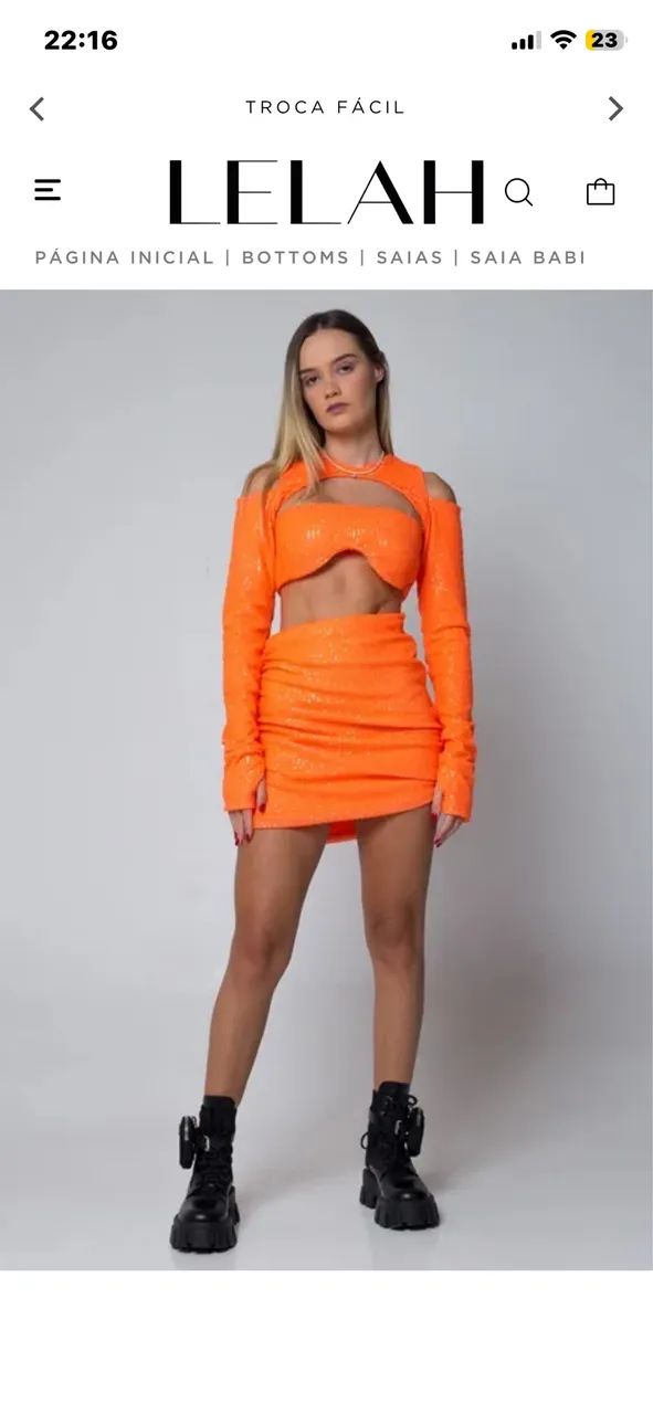     Conjunto Lelah Glow Laranja - Foto 3