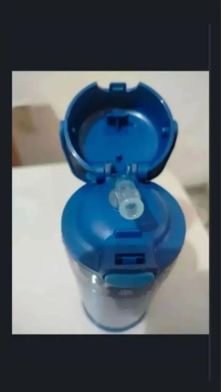 Garrafa térmica Thermos infantil nova na caixa  - Foto 3