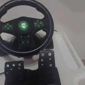 Volante e pedal kanup usado funcionando 