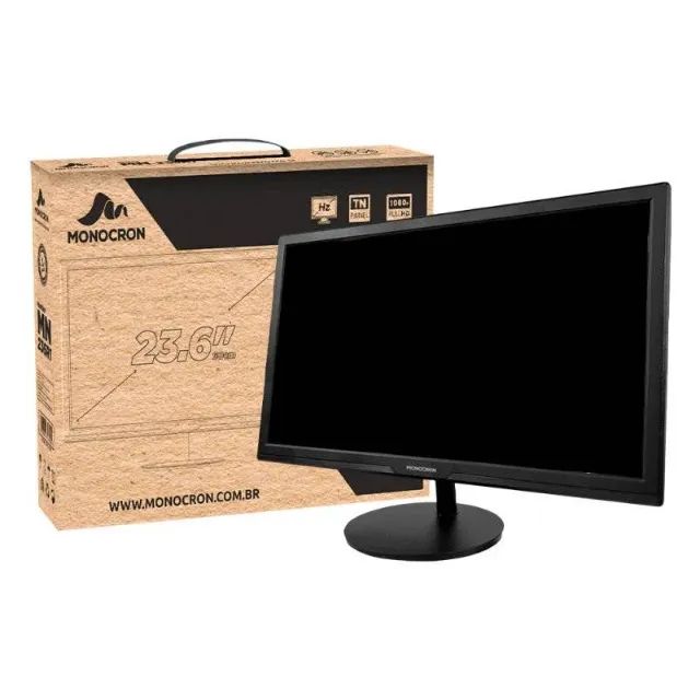 MONITOR 19" 75HZ BRANCO/PRETO PROMOÇÃO  - Foto 4