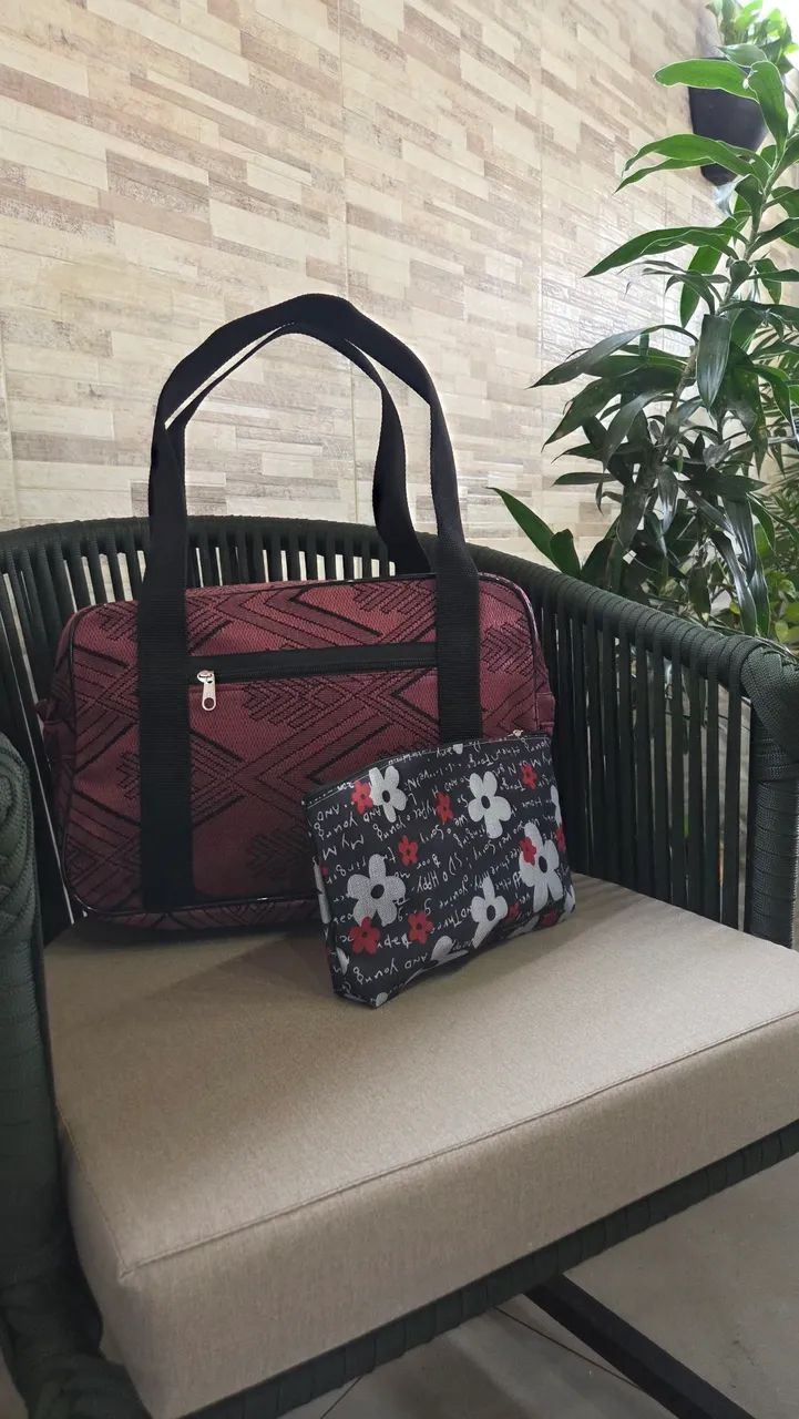 Bolsa Feminina + Necessaire - Conjunto Elegante e Prático - Foto 2