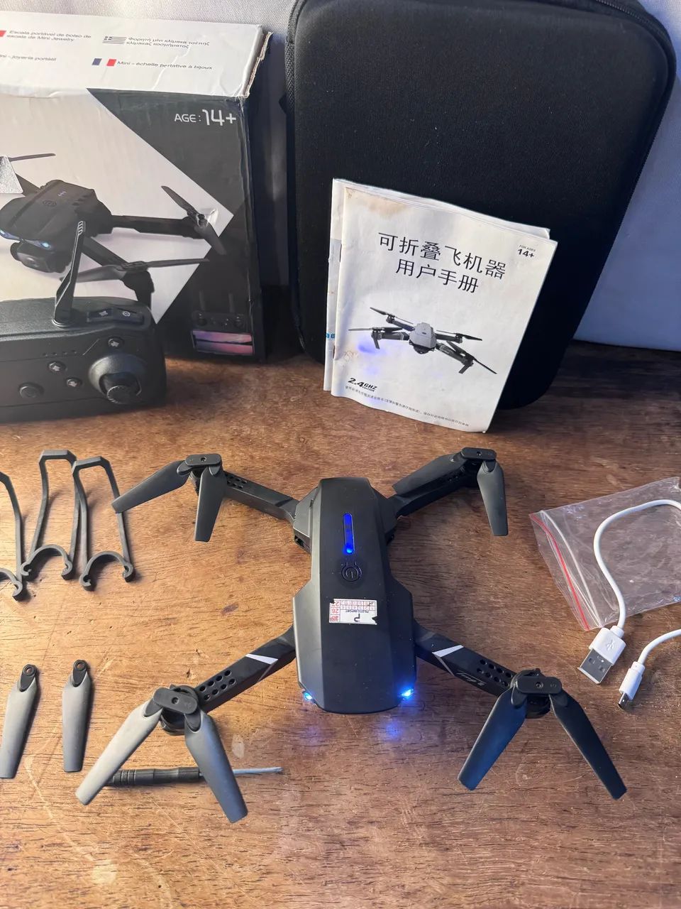 Drone Inspiration Mini Pro 4k Com Câmera Full HD e GPS, Pack Maleta - Foto 3