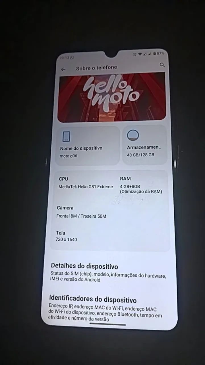 Vendo e troco moto g 06