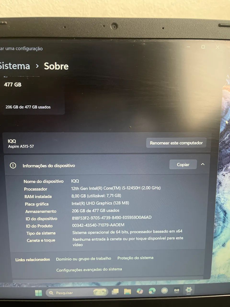 Notebook Acer Aspire 5 -- Troco em ps4 +volta - Foto 4