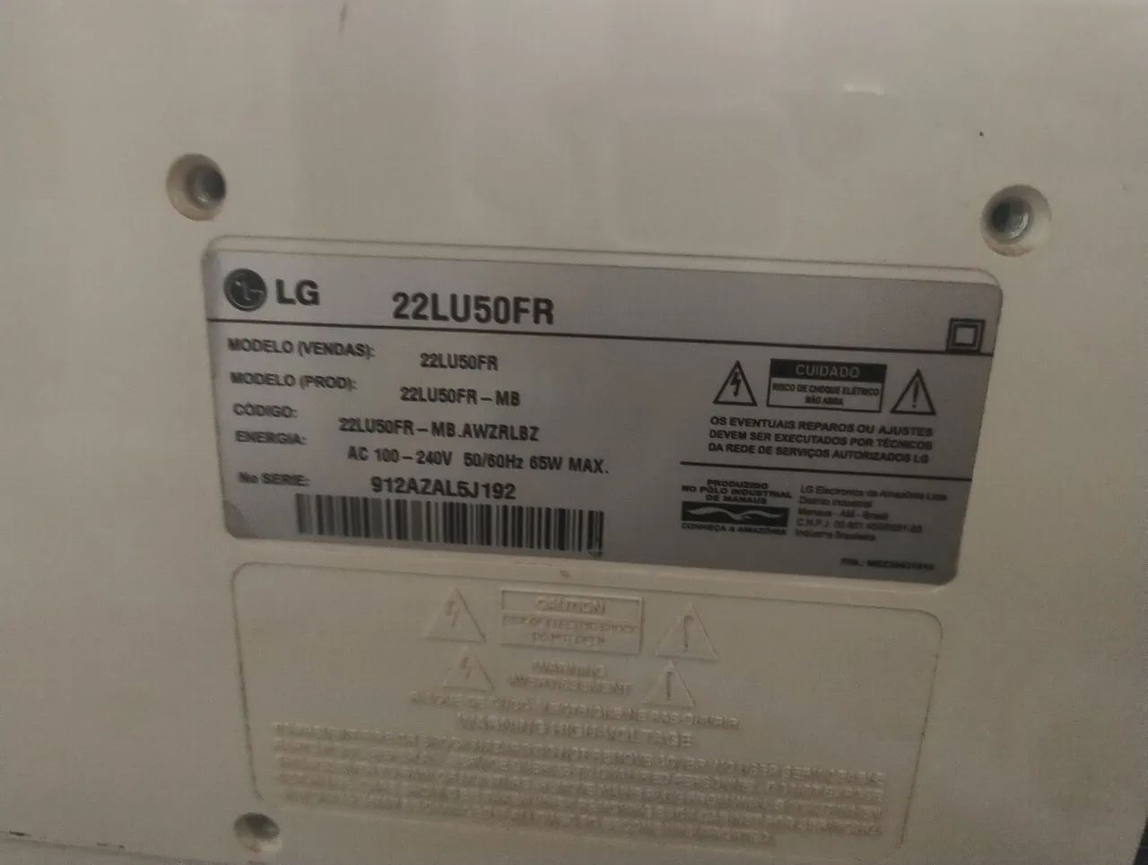 Tv/monitor LG 22 polegadas Full hd sem controle - Foto 3