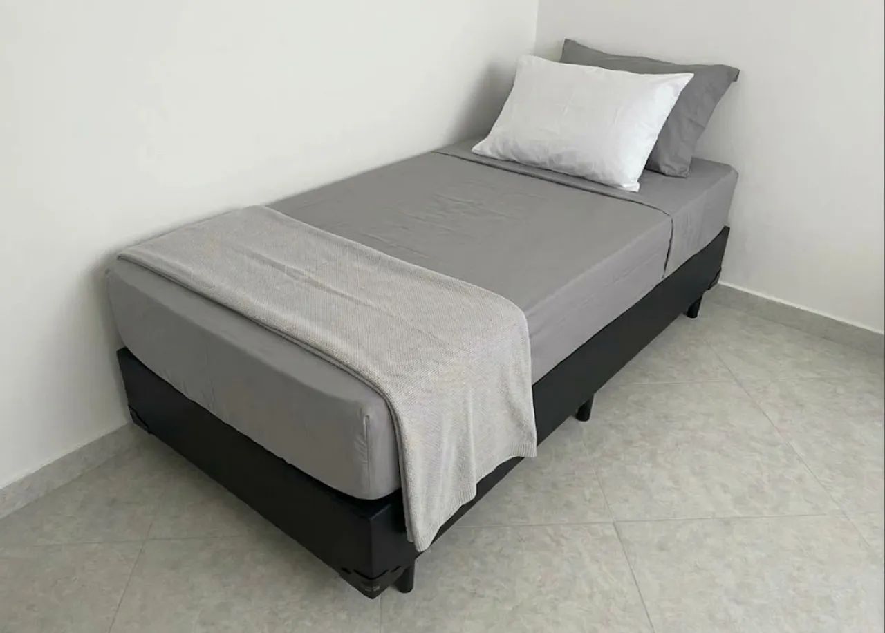 Cama baú de solteiro 