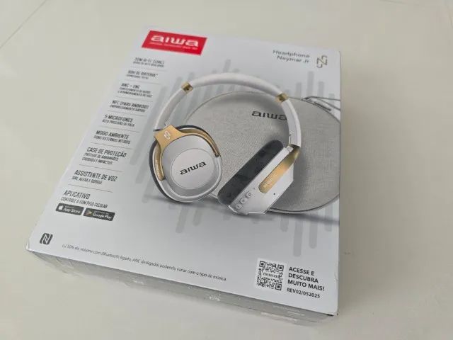 Fone De Ouvido Headphone Neymar Jr. Aiwa AWS-HP-NJ-01-WG. EDIÇÃO L