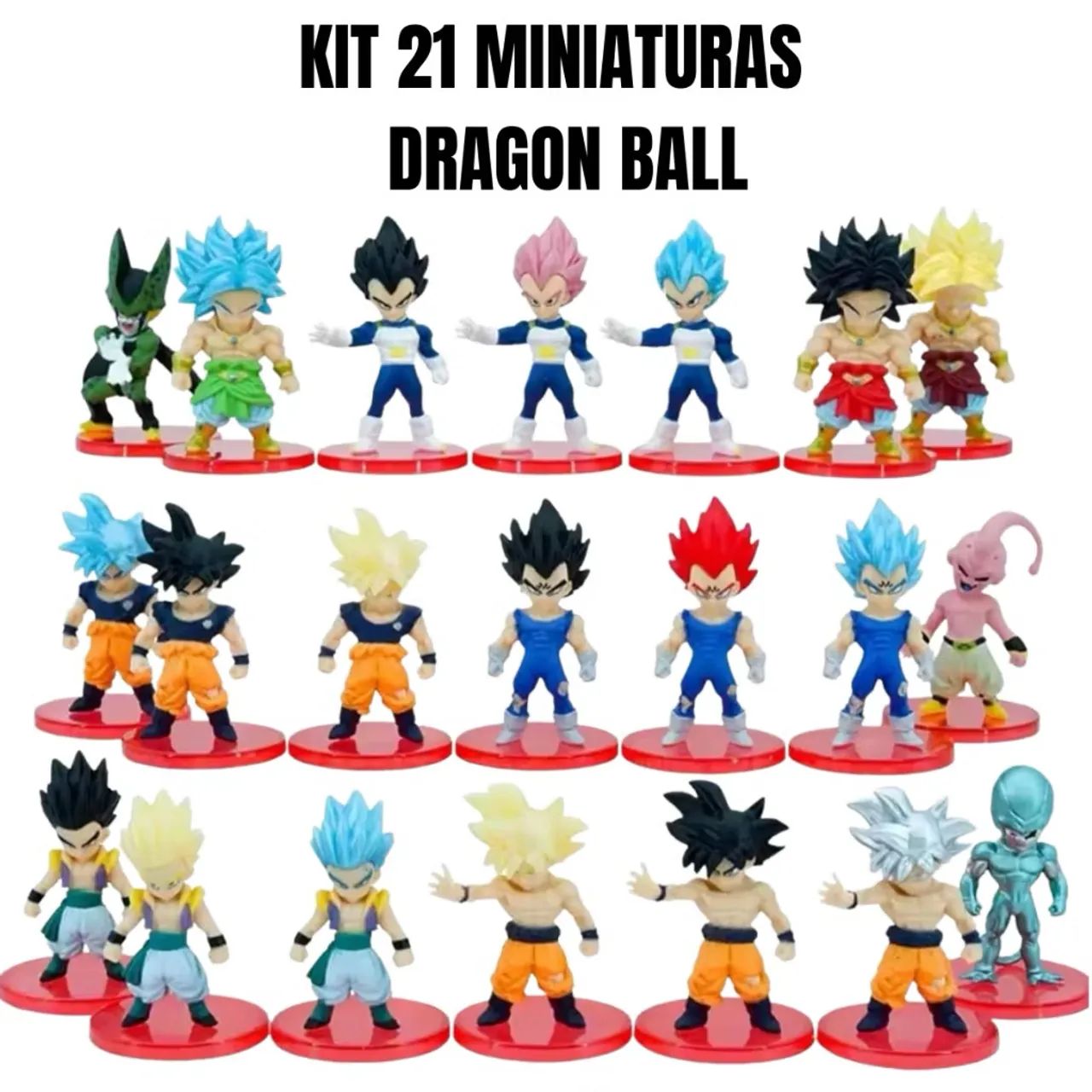KIT 21 MINIATURAS DRAGON BALL - Foto 3