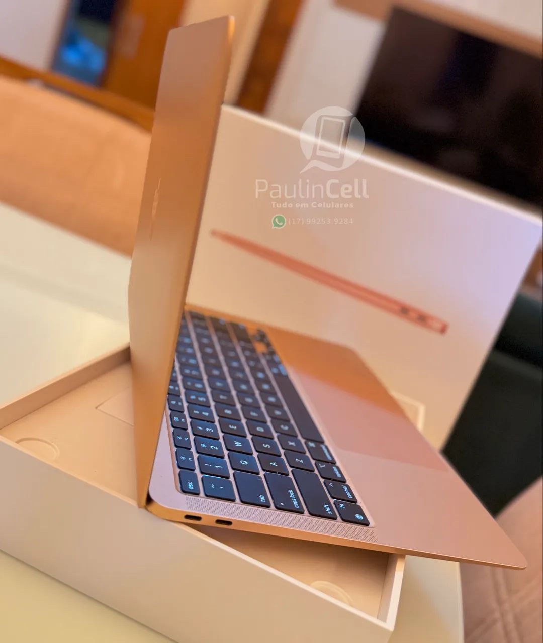 Macbook Air M1 256gb Rose completo - Notebooks - Vila Imperial