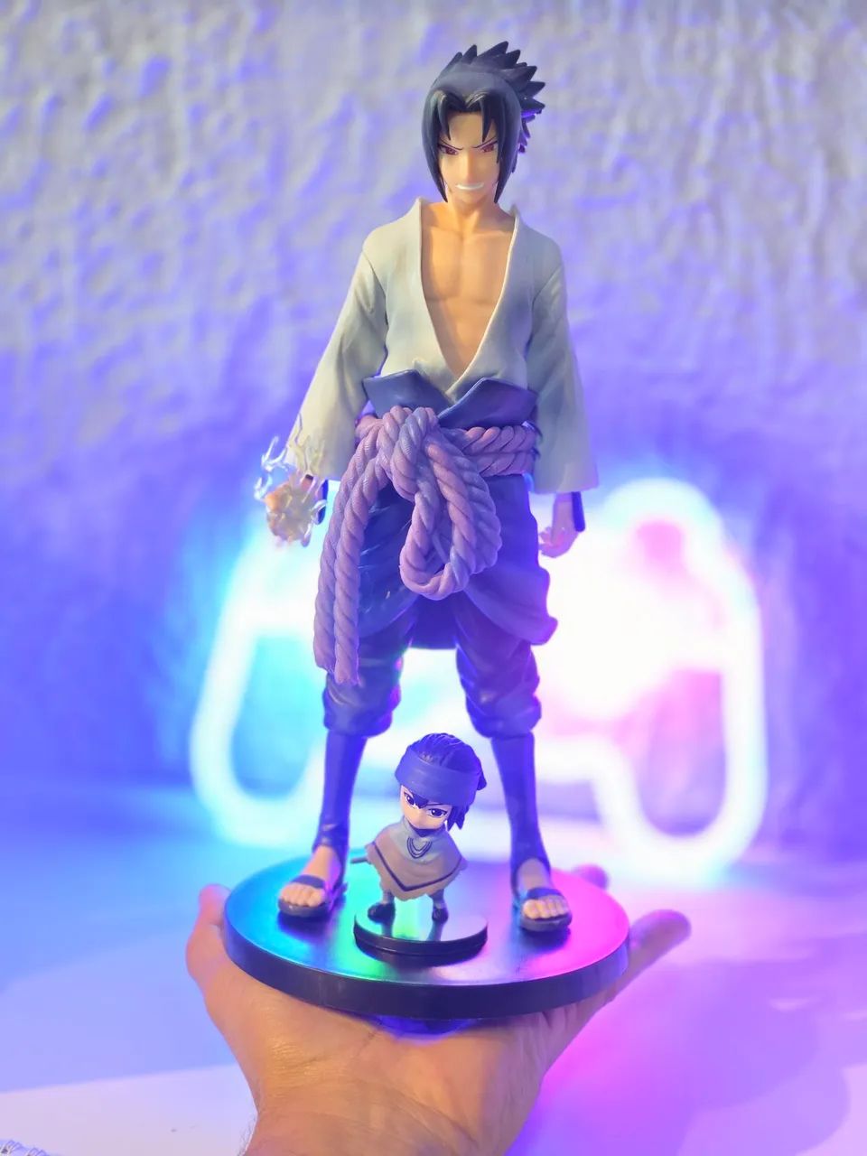 Sassuke Action figure + miniatura colecionáveis 