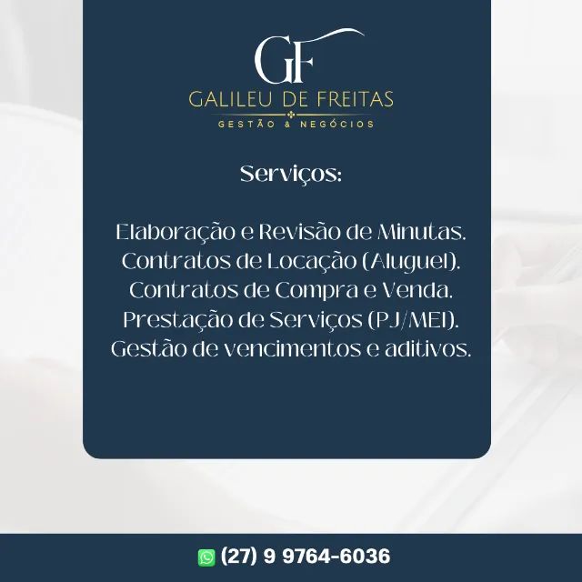 Assessoria em Contratos e Documentos Jurídicos (Serviços, Aluguel, Compra e Venda)