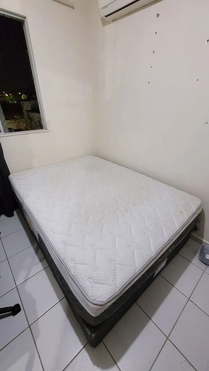 Cama box molas ensacadas