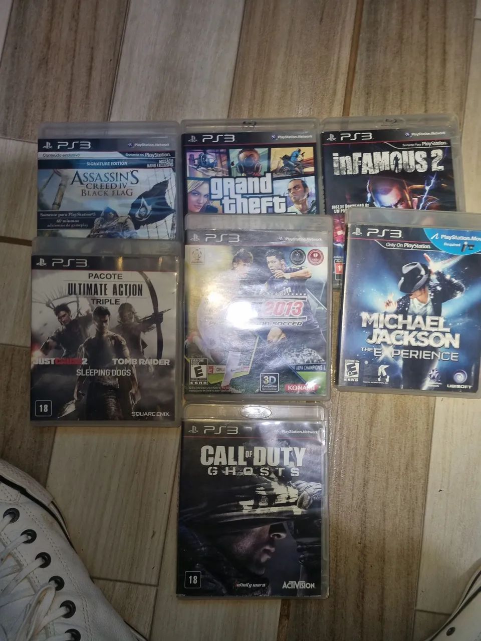 Ps3 slim com jogos e 2 controles - Foto 5