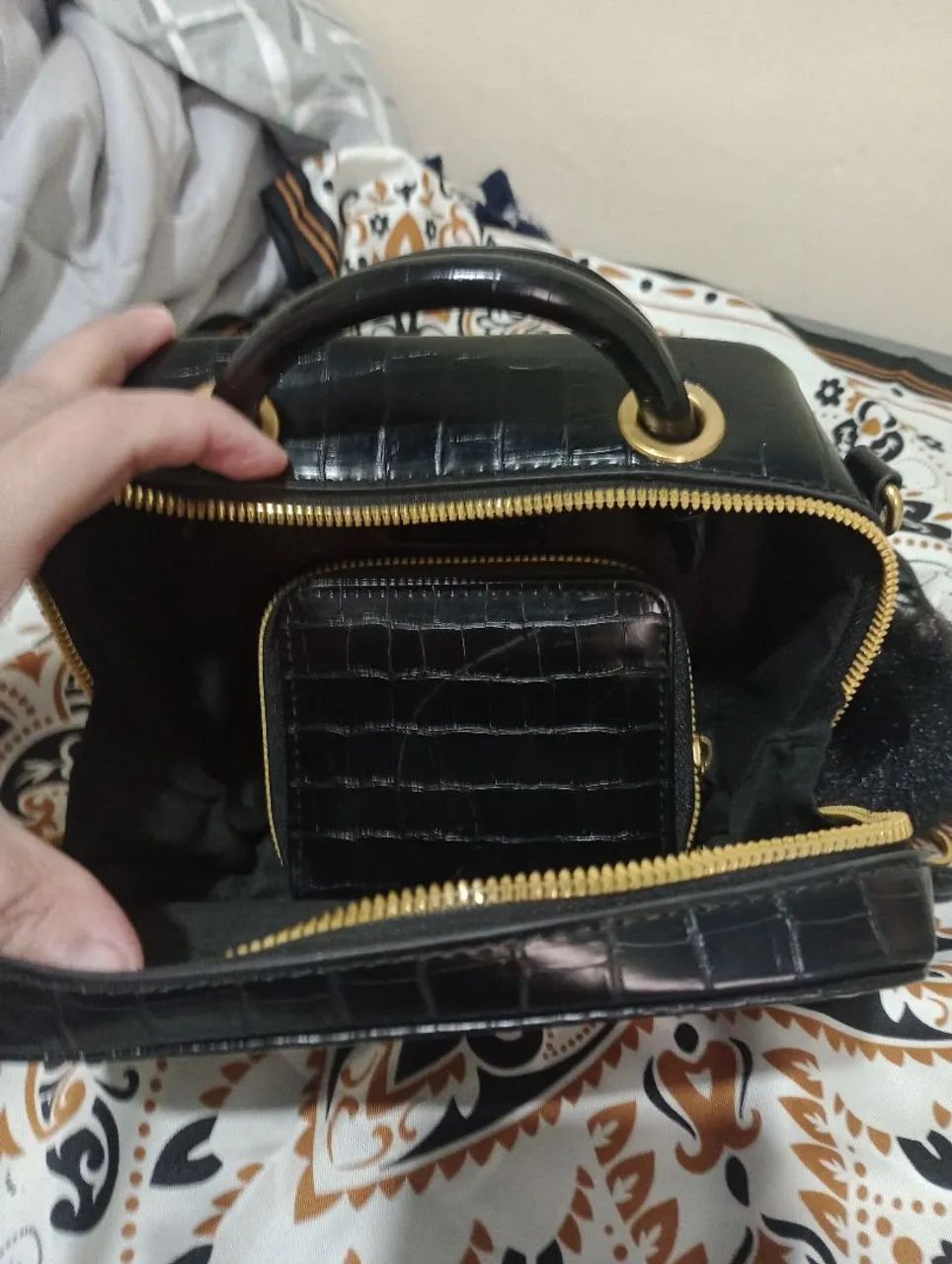 BOLSA CROC PRETA  - Foto 5