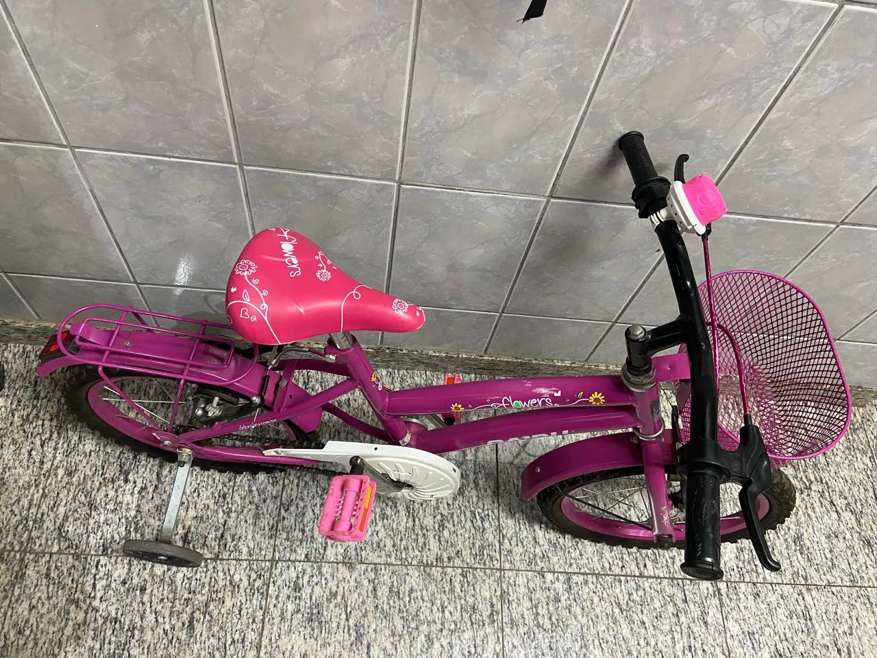 Bicicleta infantil rosa 