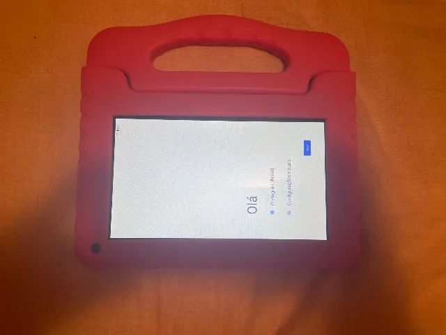 Tablet Multilaser infantil capa rosa - Foto 3