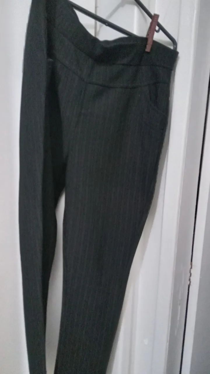 Calça  de lã quentinha marrom  GG - Foto 4