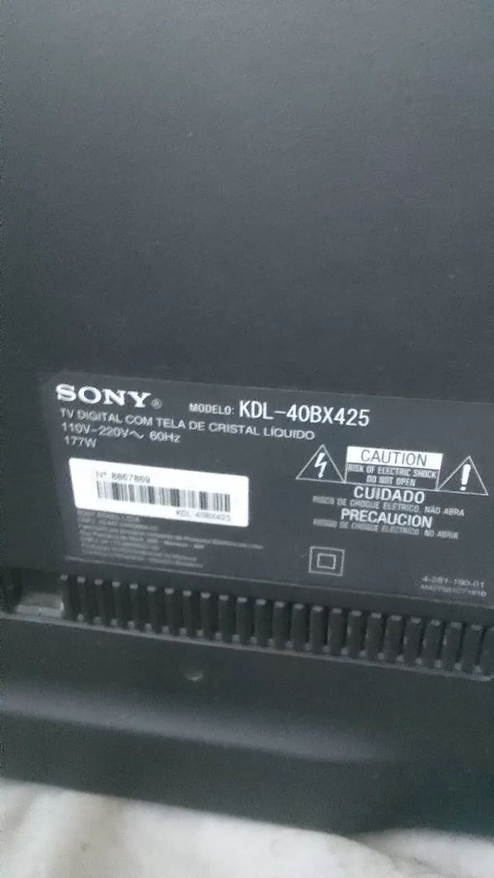 TV de LCD Sony 40 polegadas funcionando normalmente.  - Foto 4