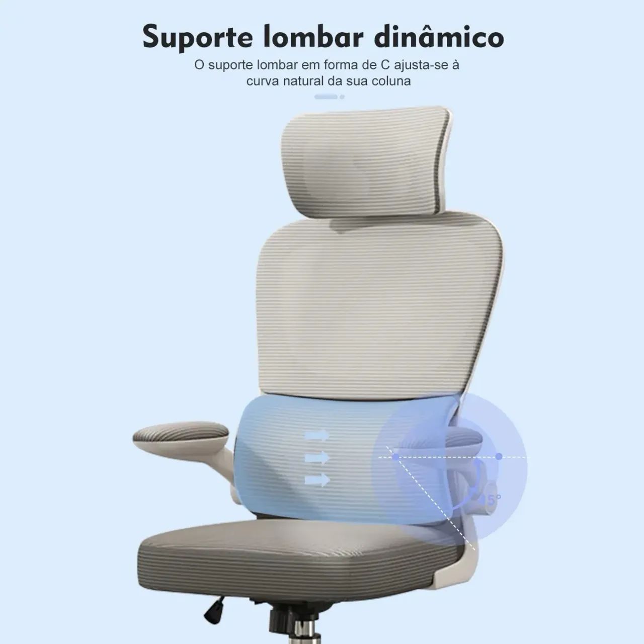 CADEIRA ERGONÔMICA PYTHON FLY B07 - COR BRANCA - Foto 3