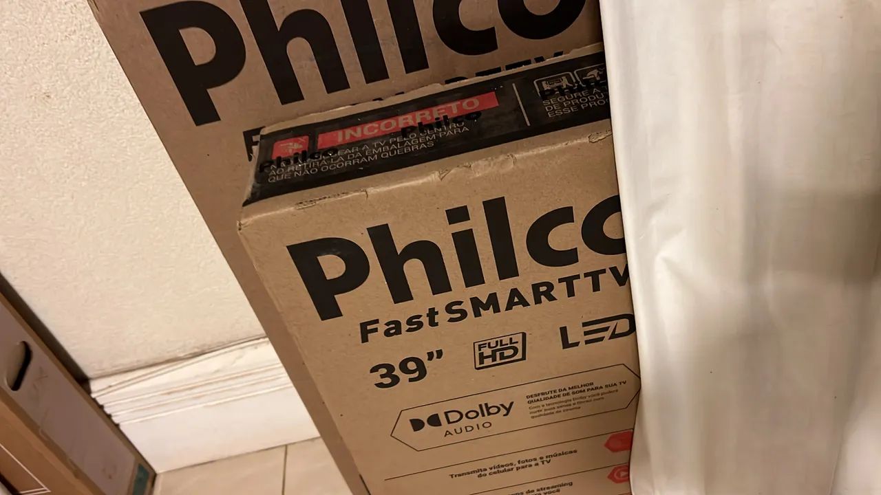 Smart TV PHILCO 39 Nova - Troco em iPhone  - Foto 2