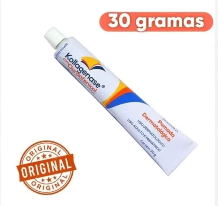 Kollagenase com cloranfenicol 30 gr, caixa com 10 unidades  - Foto 2