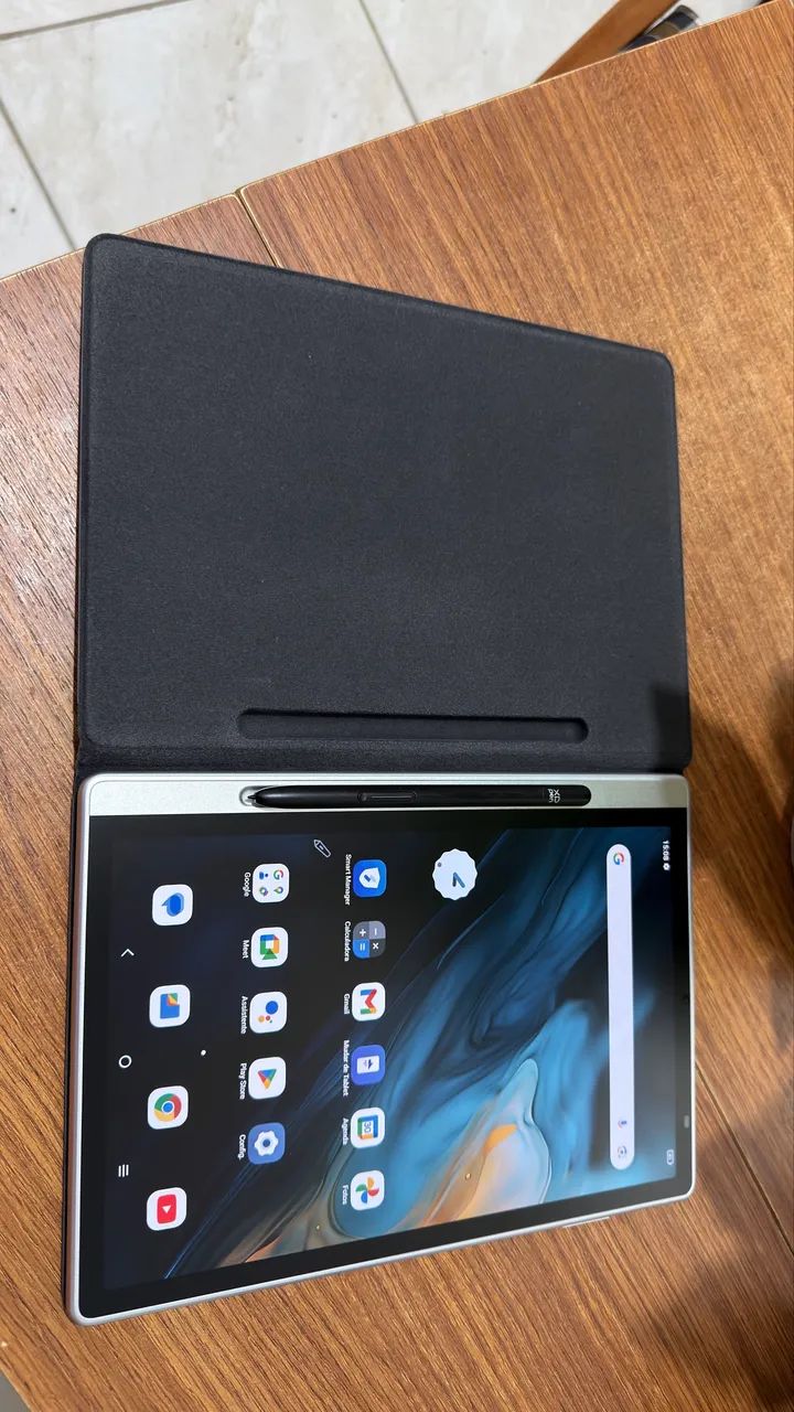 Tablet tela antirreflexo (não precisa de película) com caneta e capa - Foto 3
