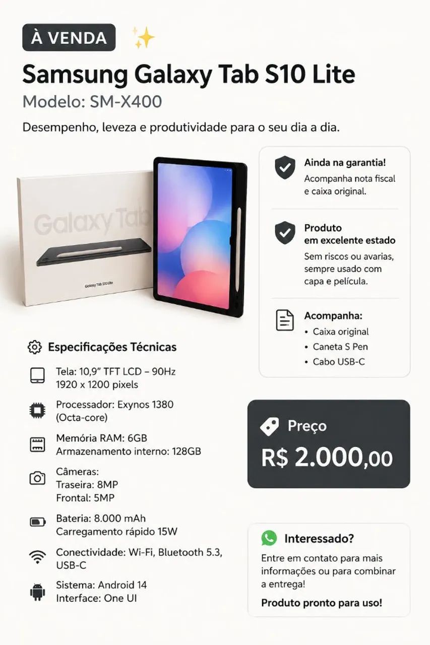 TABLET PRATICAMENTE NOVO - COM GARANTIA E NOTA - Foto 4