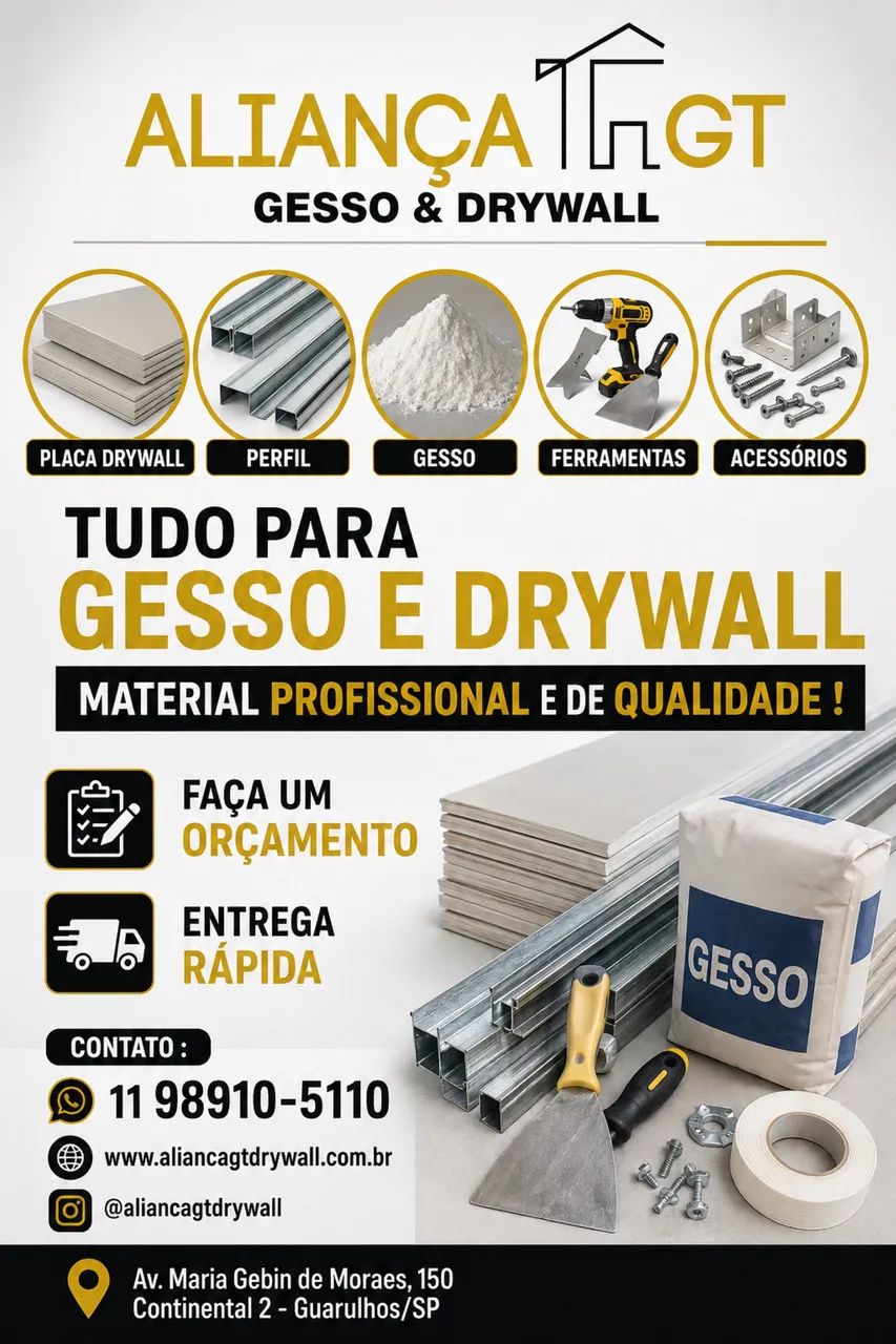 GESSO E DRYWALL 