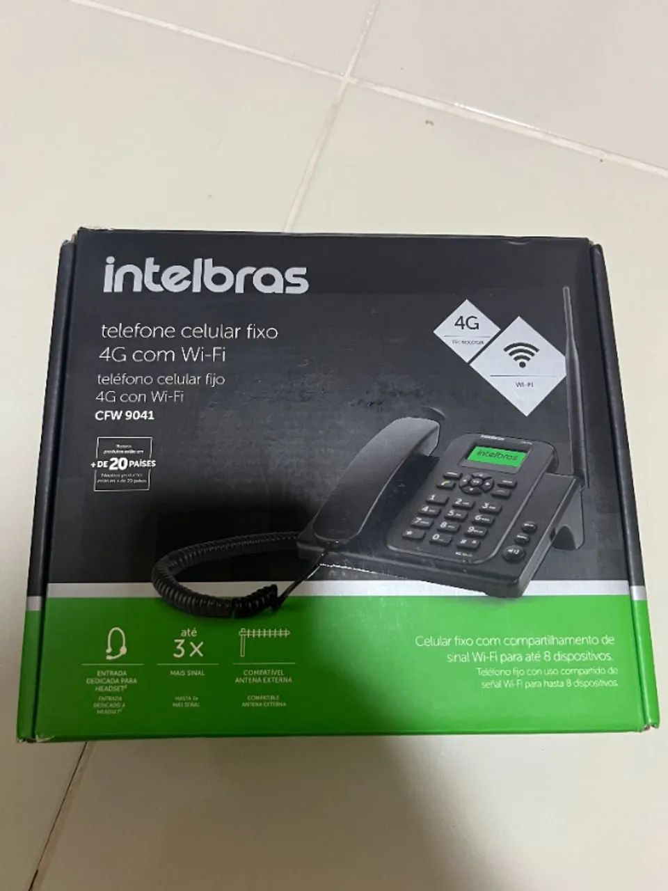 Telefone Celular Fixo 4g Wifi Cfw 9041 Intelbras Preto - Foto 2