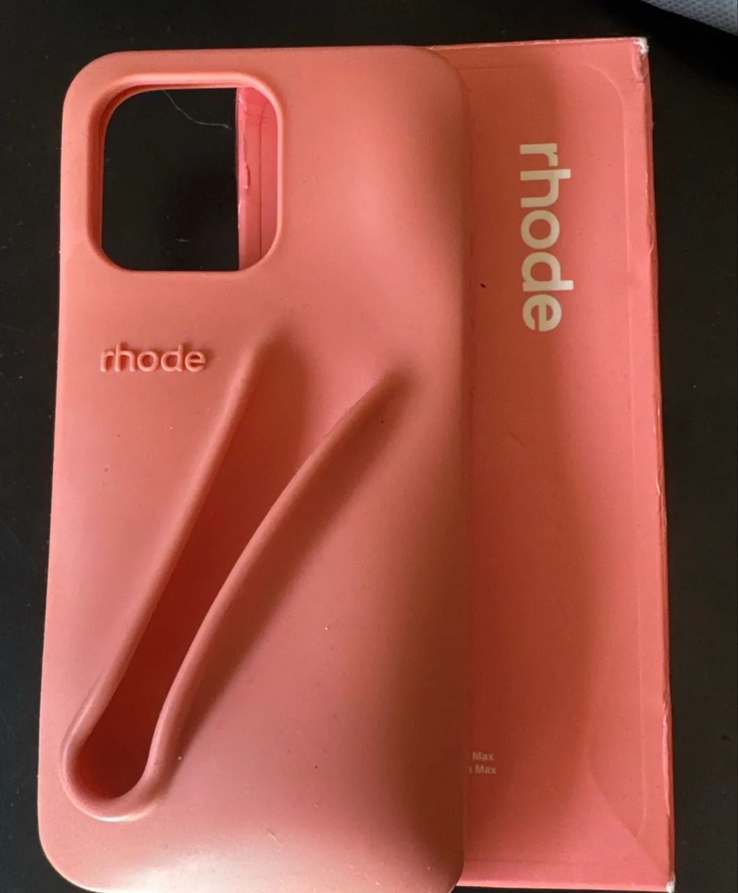 capinha original rhode hailey bieber rosa salmão  - Foto 2