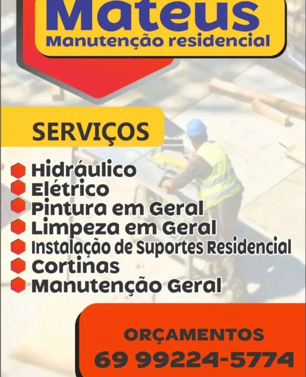 TRABALHAMOS COM PEQUENAS REFORMAS 